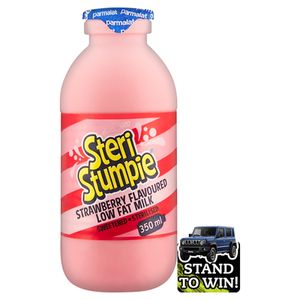Steri Stumpie Strawberry Flavoured Low Fat Milk 350ml